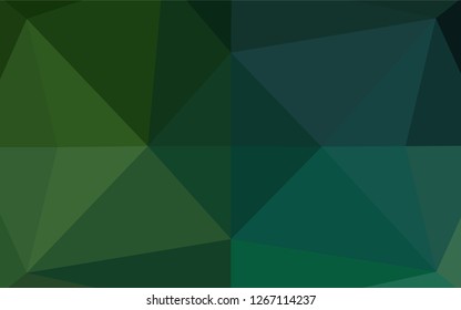 Light Green vector hexagon mosaic texture. A vague abstract illustration with gradient. The elegant pattern can be used as part of a brand book.