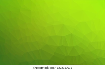Light Green vector hexagon mosaic template. A sample with polygonal shapes. The completely new template can be used for your brand book.