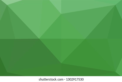 Light Green vector hexagon mosaic texture. A vague abstract illustration with gradient. Brand new design for your business.