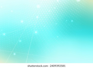 Light Green vector Illustration with set of shining colorful abstract circles. Illustration with set of shining colorful abstract circles. Elegant design for wallpapers.