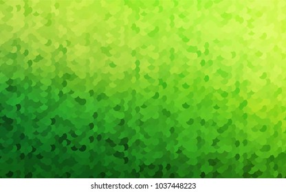 Light Green vector illustration which consist of circles. Dotted gradient design for your business. Creative geometric background in halftone style with colored spots.