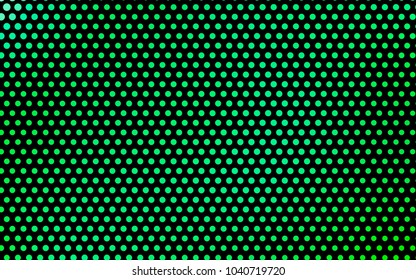 Light Green vector illustration which consist of circles. Dotted gradient design for your business. Creative geometric background in halftone style with colored spots.