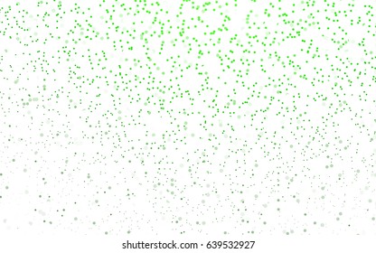 Light Green vector illustration which consist of circles. Dotted gradient design for your business. Creative geometric background in halftone style with colored spots.