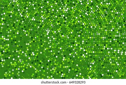 Light Green vector illustration which consist of circles. Dotted gradient design for your business. Creative geometric background in halftone style with colored spots.