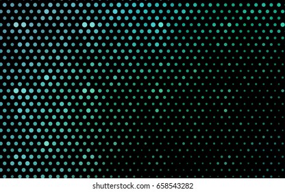 Light Green vector illustration which consist of circles. Dotted gradient design for your business. Creative geometric background in halftone style with colored spots.