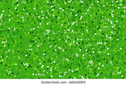 Light Green vector illustration which consist of circles. Dotted gradient design for your business. Creative geometric background in halftone style with colored spots.