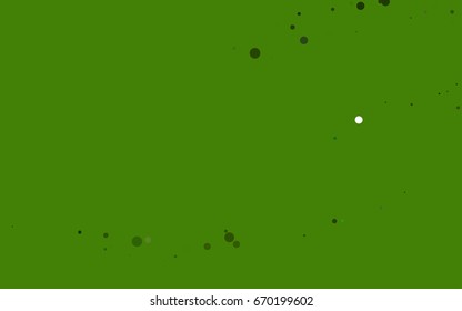 Light Green vector illustration which consist of circles. Dotted gradient design for your business. Creative geometric background in halftone style with colored spots.