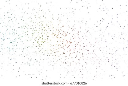 Light Green vector illustration which consist of circles. Dotted gradient design for your business. Creative geometric background in halftone style with colored spots.