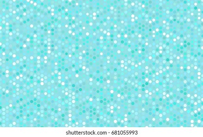 Light Green vector illustration which consist of circles. Dotted gradient design for your business. Creative geometric background in halftone style with colored spots.