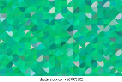 Light Green vector illustration which consist of circles. Dotted gradient design for your business. Creative geometric background in halftone style with colored spots.