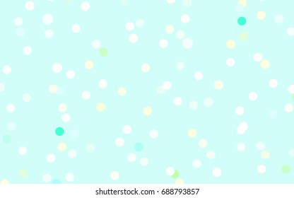 Light Green vector illustration which consist of circles. Dotted gradient design for your business. Creative geometric background in halftone style with colored spots.