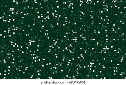 Light Green vector illustration which consist of circles. Dotted gradient design for your business. Creative geometric background in halftone style with colored spots.