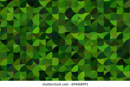 Light Green vector illustration which consist of circles. Dotted gradient design for your business. Creative geometric background in halftone style with colored spots.