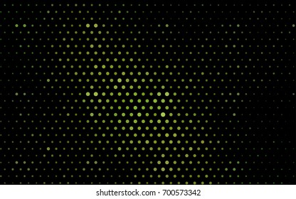 Light Green vector illustration which consist of circles. Dotted gradient design for your business. Creative geometric background in halftone style with colored spots.