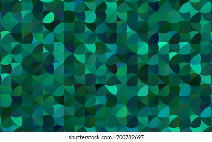 Light Green vector illustration which consist of circles. Dotted gradient design for your business. Creative geometric background in halftone style with colored spots.