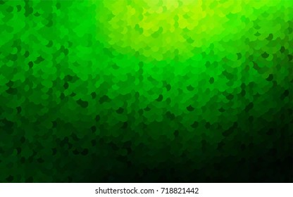 Light Green vector illustration which consist of circles. Dotted gradient design for your business. Creative geometric background in halftone style with colored spots.