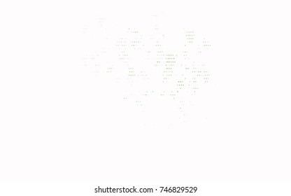Light Green vector illustration which consist of circles. Dotted gradient design for your business. Creative geometric background in halftone style with colored spots.