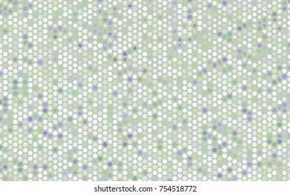 Light Green vector illustration which consist of circles. Dotted gradient design for your business. Creative geometric background in halftone style with colored spots.