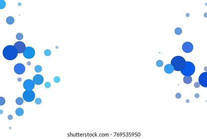 Light Green vector illustration which consist of circles. Dotted gradient design for your business. Creative geometric background in halftone style with colored spots.