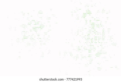 Light Green vector illustration which consist of circles. Dotted gradient design for your business. Creative geometric background in halftone style with colored spots.