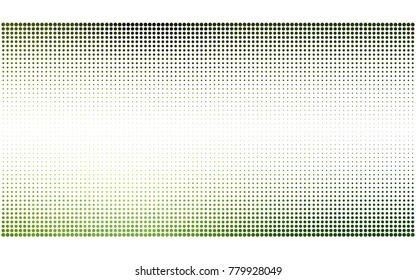 Light Green vector illustration which consist of circles. Dotted gradient design for your business. Creative geometric background in halftone style with colored spots.