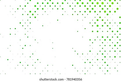 Light Green vector illustration which consist of circles. Dotted gradient design for your business. Creative geometric background in halftone style with colored spots. Light Green vector illustration which consist of circles. Dotted gradient design for your business. Creative geometric background in halftone style with colored spots.