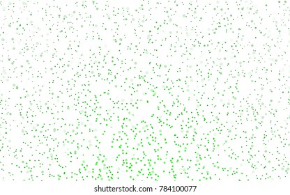Light Green vector illustration which consist of circles. Dotted gradient design for your business. Creative geometric background in halftone style with colored spots.