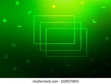 Light Green vector indian curved texture. Geometric doodle illustration in Origami style with gradient. The pattern can be used for wallpapers and coloring books.