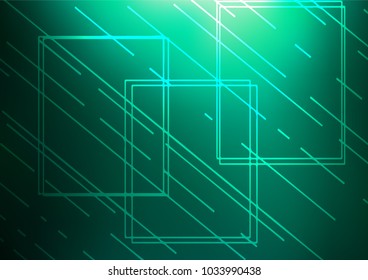 Light Green vector indian curved pattern. Doodles on blurred abstract background with gradient. The elegant pattern can be used as a part of a brand book.