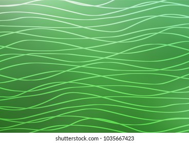 Light Green vector indian curved pattern. Creative illustration in blurred style with doodles. The template can be used as a background for cell phones.