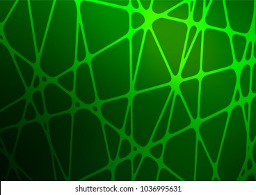 Light Green vector indian curved pattern. Modern geometrical abstract illustration with doodles. The best blurred design for your business.