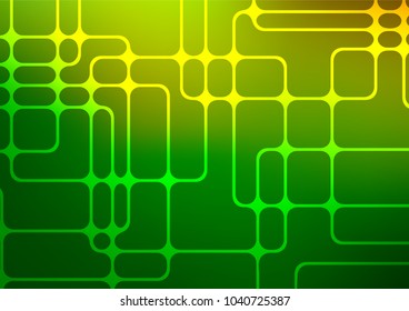 Light Green vector indian curved pattern. Ethnic elegant natural pattern with gradient. A new texture for your design.