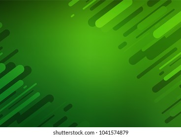Light Green vector indian curved template. Glitter abstract illustration with doodles and Zen tangles. A completely new design for your business.
