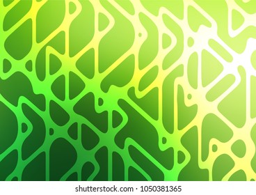 Light Green vector indian curved texture. Ethnic elegant natural pattern with gradient. Brand-new style for your business design.