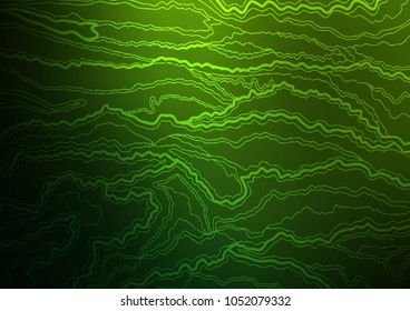 Light Green vector indian curved background. Blurred decorative design in Indian style with Zen tangles. The doodle design can be used for your web site.