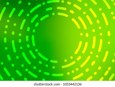 Light Green vector indian curved background. Geometric doodle illustration in Origami style with gradient. The template can be used as a background for cell phones.