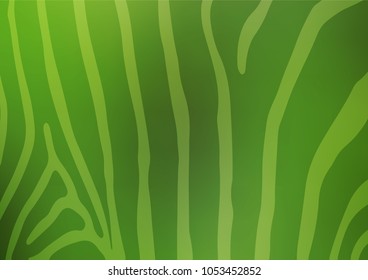 Light Green vector indian curved texture. Creative illustration in blurred style with doodles and Zen tangles. A new texture for your design.