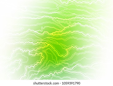 Light Green vector indian curved pattern. Modern geometrical abstract illustration with doodles. Brand-new style for your business design.