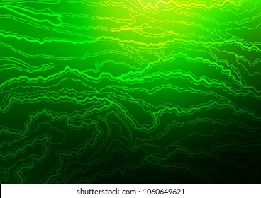Light Green vector indian curved background. A completely new color illustration in doodle style. Brand-new design for your business.