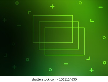 Light Green vector indian curved pattern. Doodles on blurred abstract background with gradient. The completely new template can be used for your brand book.