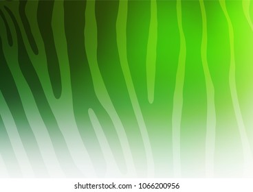 Light Green vector indian curved template. Decorative shining illustration with doodles on abstract template. Hand painted design for web, leaflet, textile.