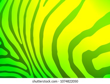 Light Green vector indian curved pattern. Brand-new colored illustration in blurry style with doodles. The completely new template can be used for your brand book.