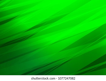 Light Green vector indian curved pattern. An elegant bright illustration with lines in Natural style. A new texture for your design.