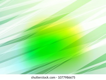 Light Green vector indian curved texture. Glitter abstract illustration with doodles and Zen tangles. The doodle design can be used for your web site.