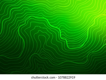 Light Green vector indian curved background. Modern geometrical abstract illustration with doodles. The doodle design can be used for your web site.