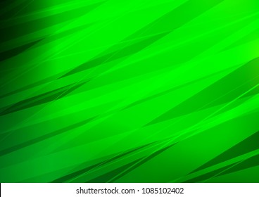 Light Green vector indian curved pattern. An elegant bright illustration with lines in Natural style. A new texture for your design.