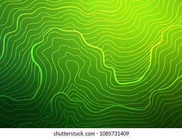Light Green vector indian curved texture. An elegant bright illustration with lines in Natural style. The completely new template can be used for your brand book.