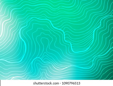 Light Green vector indian curved template. An elegant bright illustration with lines in Natural style. The doodle design can be used for your web site.