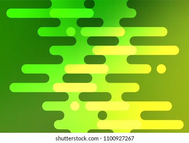 Light Green vector indian curved pattern. Decorative shining illustration with doodles on abstract template. A completely new template for your business design.