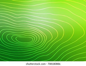 Light Green vector indian curved background. Doodles on blurred abstract background with gradient. The template can be used as a background for cell phones.